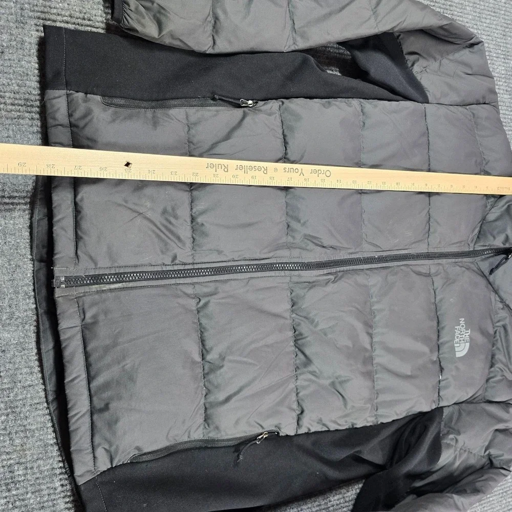 The North Face Jacket Mens XL Gray 550 Down Puffer Full Zip Winter Outdoor